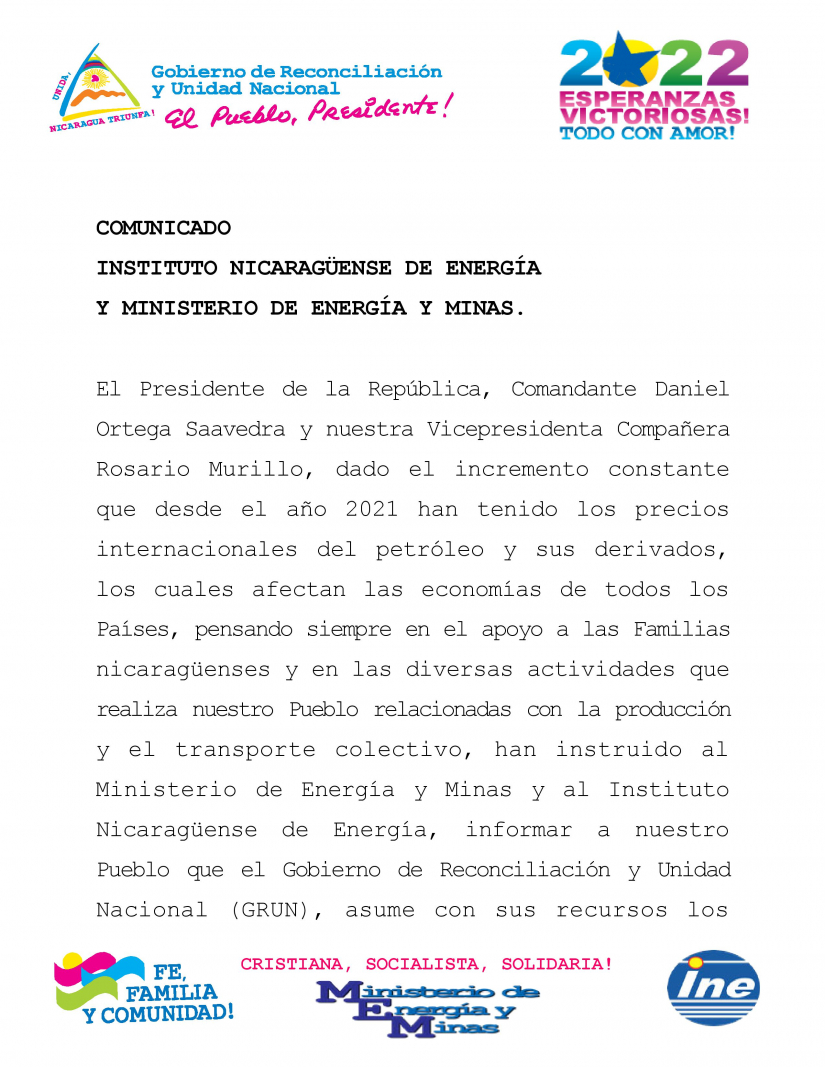 COMUNICADO